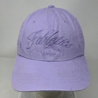 Fabletics Slideback Hat Purple One Size Adjustable Embroidered Vented Holes
