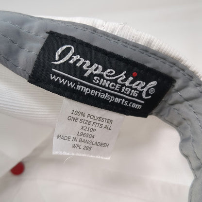 Imperial Baseball Cap White One Size banktech PEX Embroidered Performance Hat