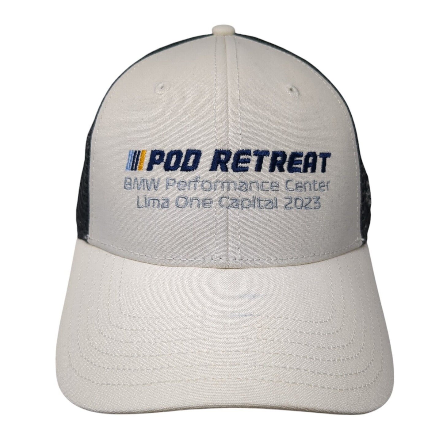 Pod Retreat BMW Performance Center Loma One Capital 2023 Trucker Hat White OS