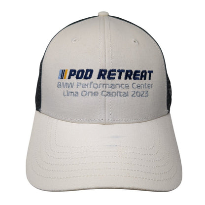 Pod Retreat BMW Performance Center Loma One Capital 2023 Trucker Hat White OS