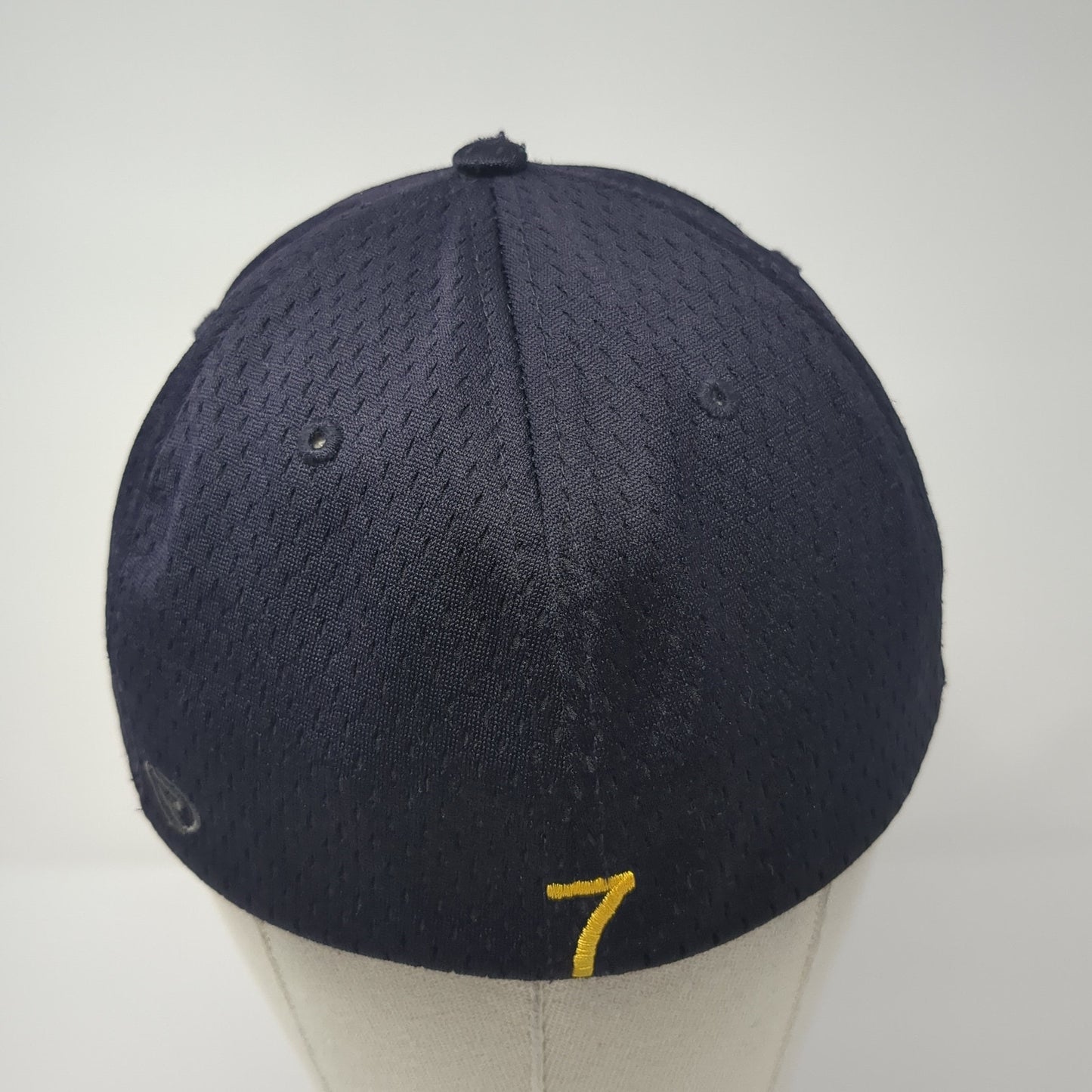 L Lightning Logo Fitted Hat Blue Medium Embroidered Solid Richardson