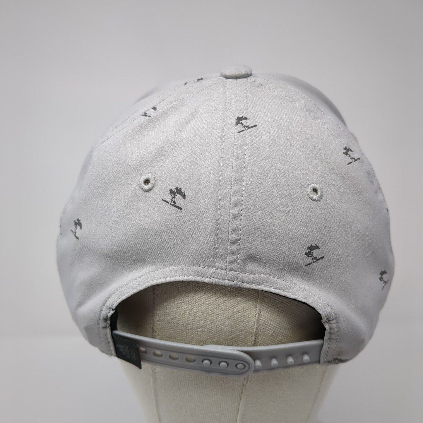 Adidas Snapback Hat Gray One Size Adjustable Vented Holes 6 Panel Polyester