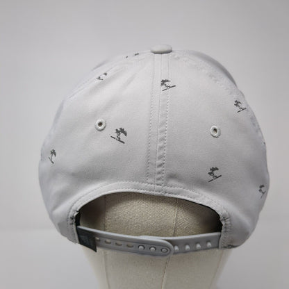Adidas Snapback Hat Gray One Size Adjustable Vented Holes 6 Panel Polyester