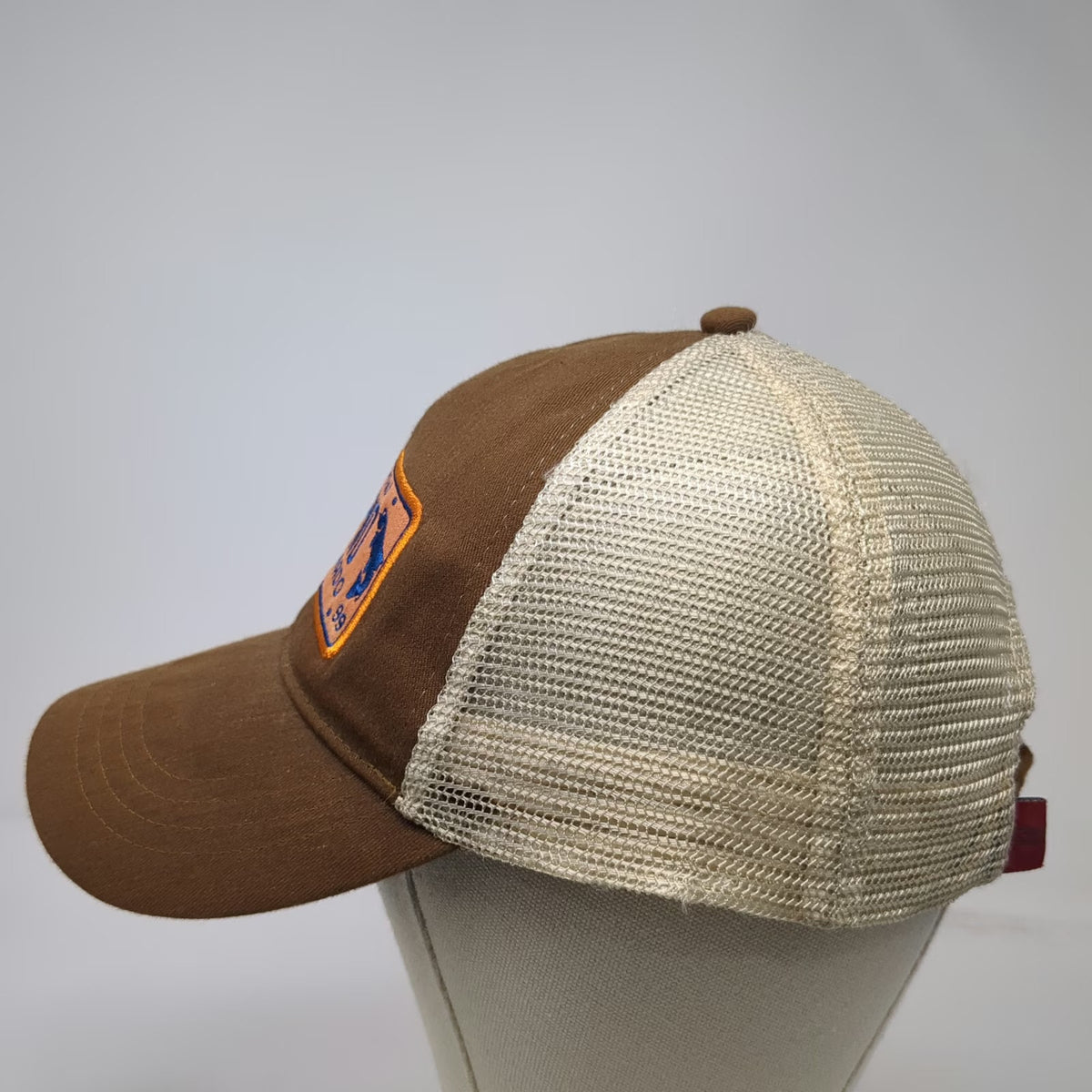 Fishpond Baseball Cap Brown One Size Hat Colorado License Plate Mesh Strapback