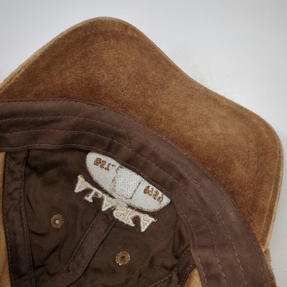 Arctic Circle Enterprises Baseball Cap Brown One Size Suede Leather Alaska Hat