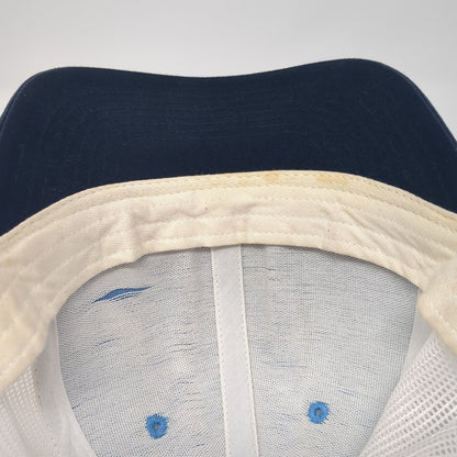 Richardson Snapback Mesh Back Trucker Hat Blue One Size Colorblock Blank