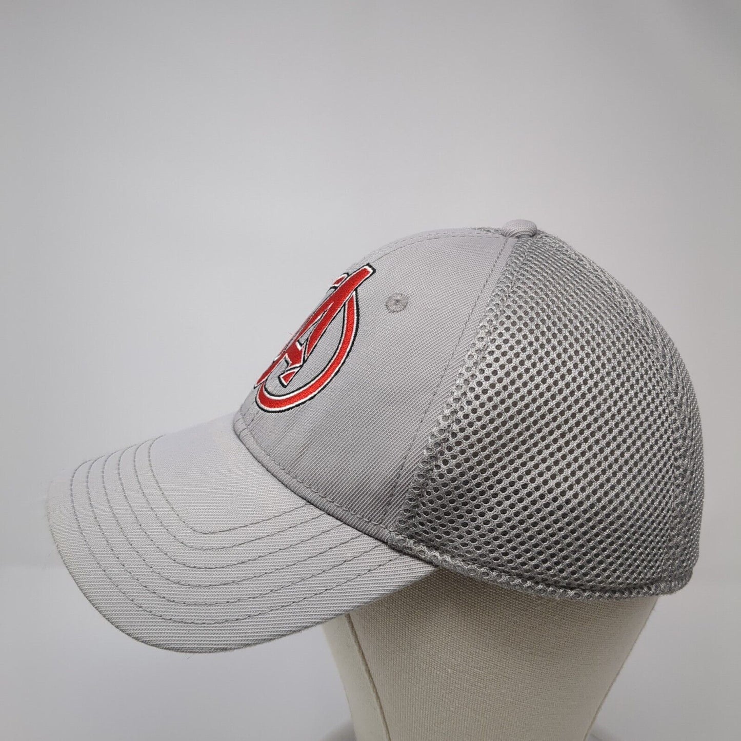 Avengers Fitted Trucker Hat Gray One Size Adjustable Embroidered Mesh Back