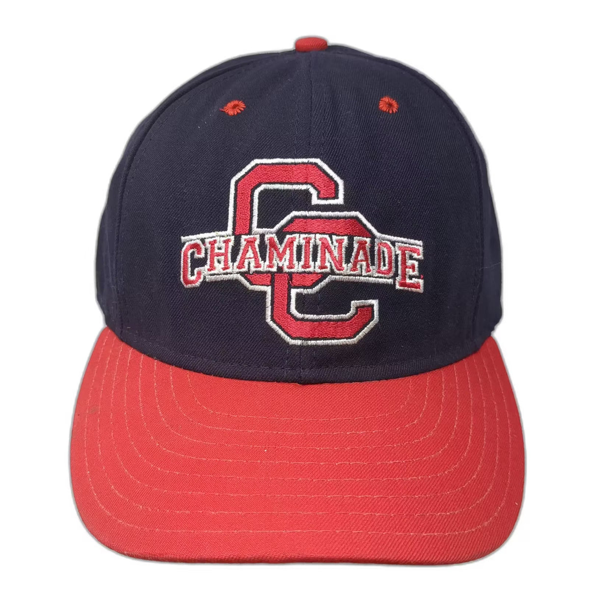 Chaminade Classic Sportswear Snapback Hat Blue Red OSFA USA Adjustable Vintage