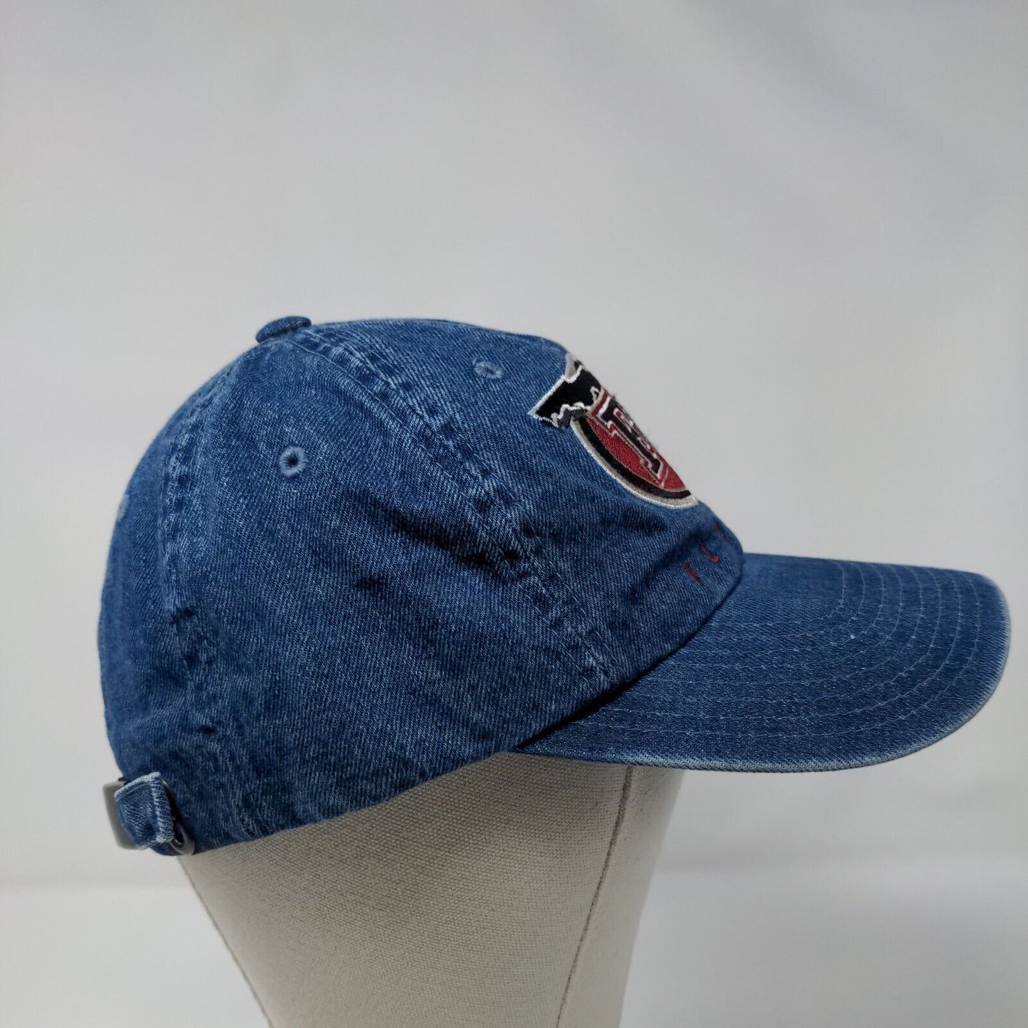 FL Florida Slideback Hat Blue OSFA Adjustable Embroidered Denim Captain Travel