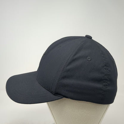 Hurley Baseball Cap Black M Flexfit Tonal Embroidered Logo Polyester Hat