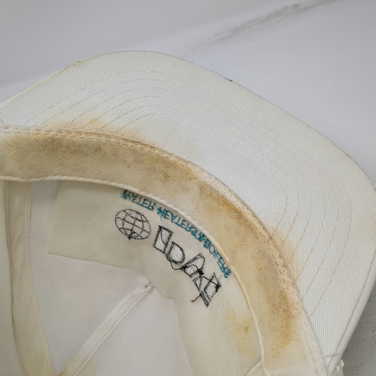 YoungAn Hat 5 Panel White One Size PVI Water Heaters Boilers Rope Leather Strap