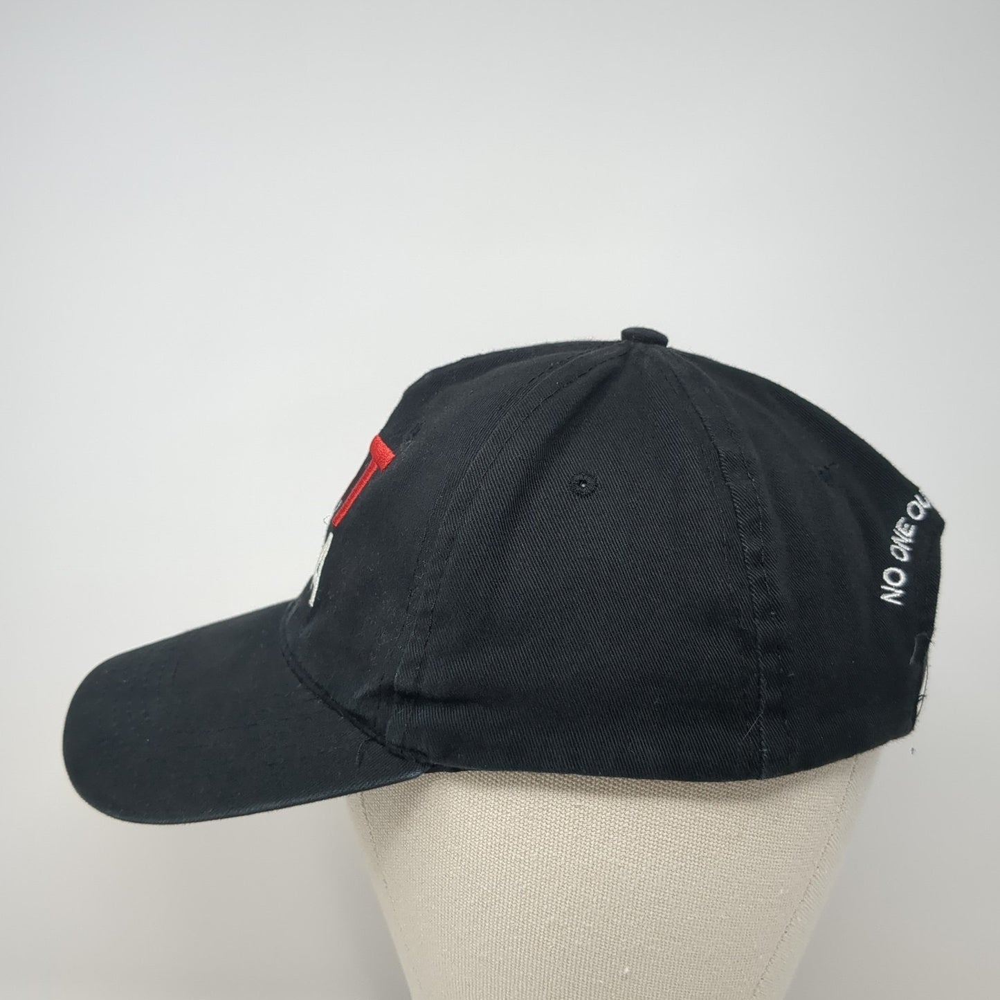 Hot Pizza Strapback Baseball Cap Black One Size Adjustable Embroidered 6 Panel