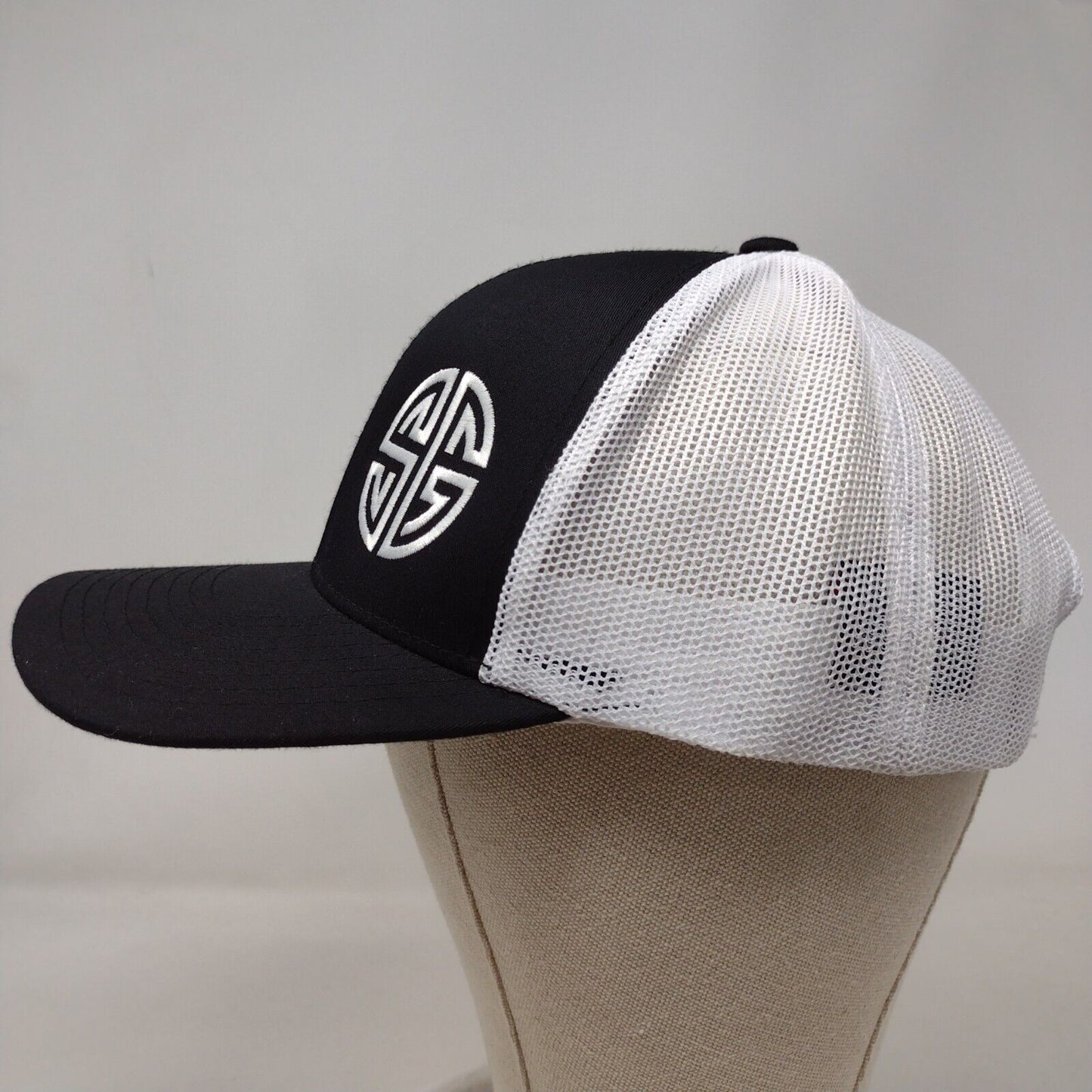 SG Snapback Mesh Back Trucker Hat Black One Size Pacific Headwear