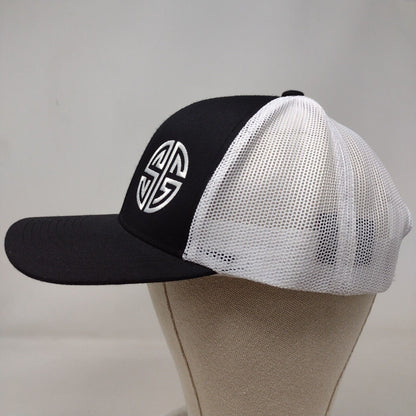 SG Snapback Mesh Back Trucker Hat Black One Size Pacific Headwear