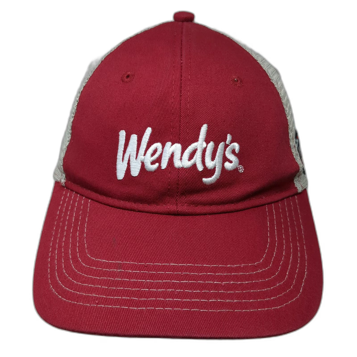 Wendy's Trucker Hat Red One Size Snapback Dave Thomas Foundation Mesh Back