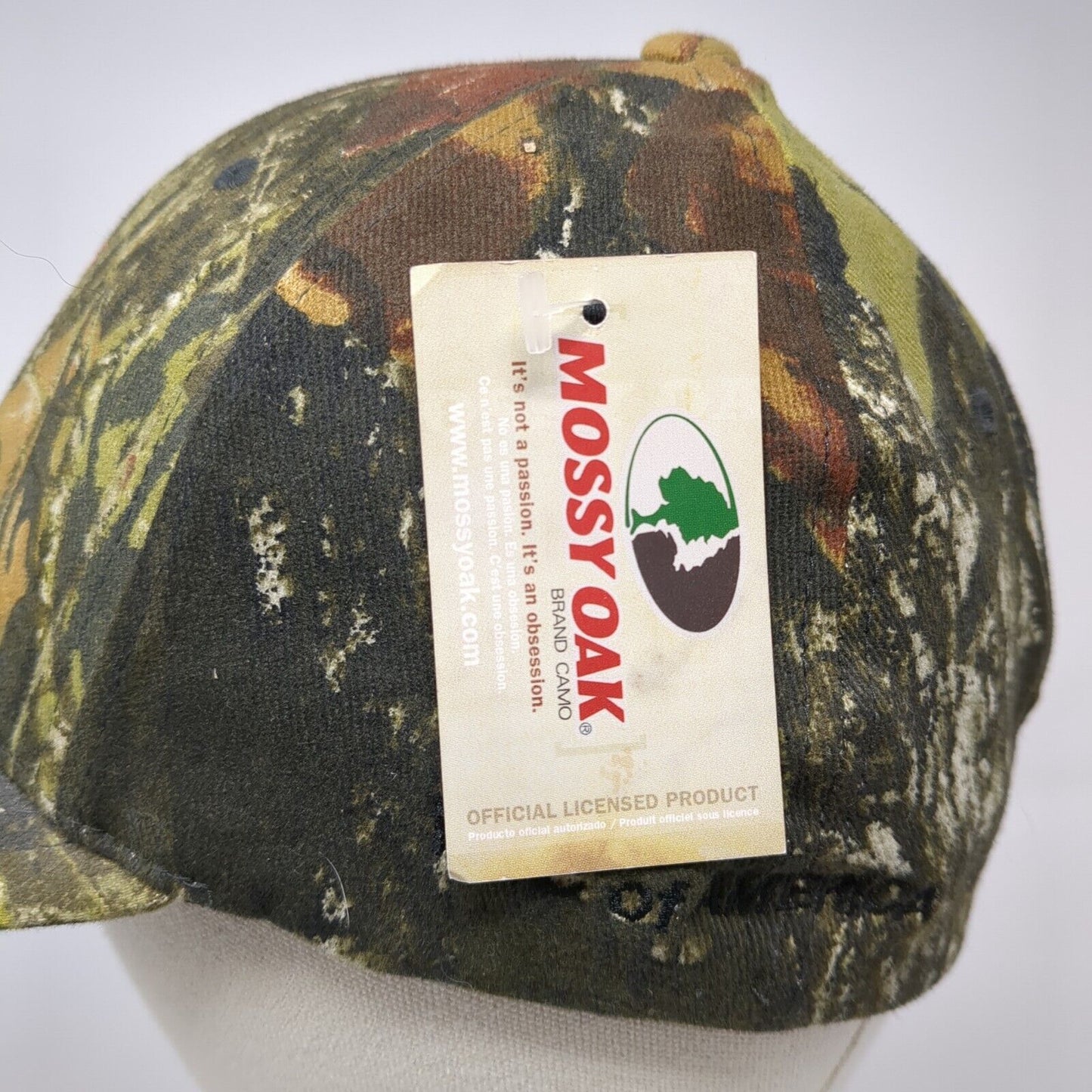 Mossy Oak Fitted Hat Camo L-XL Embroidered Flexfit Hunting W/Tags