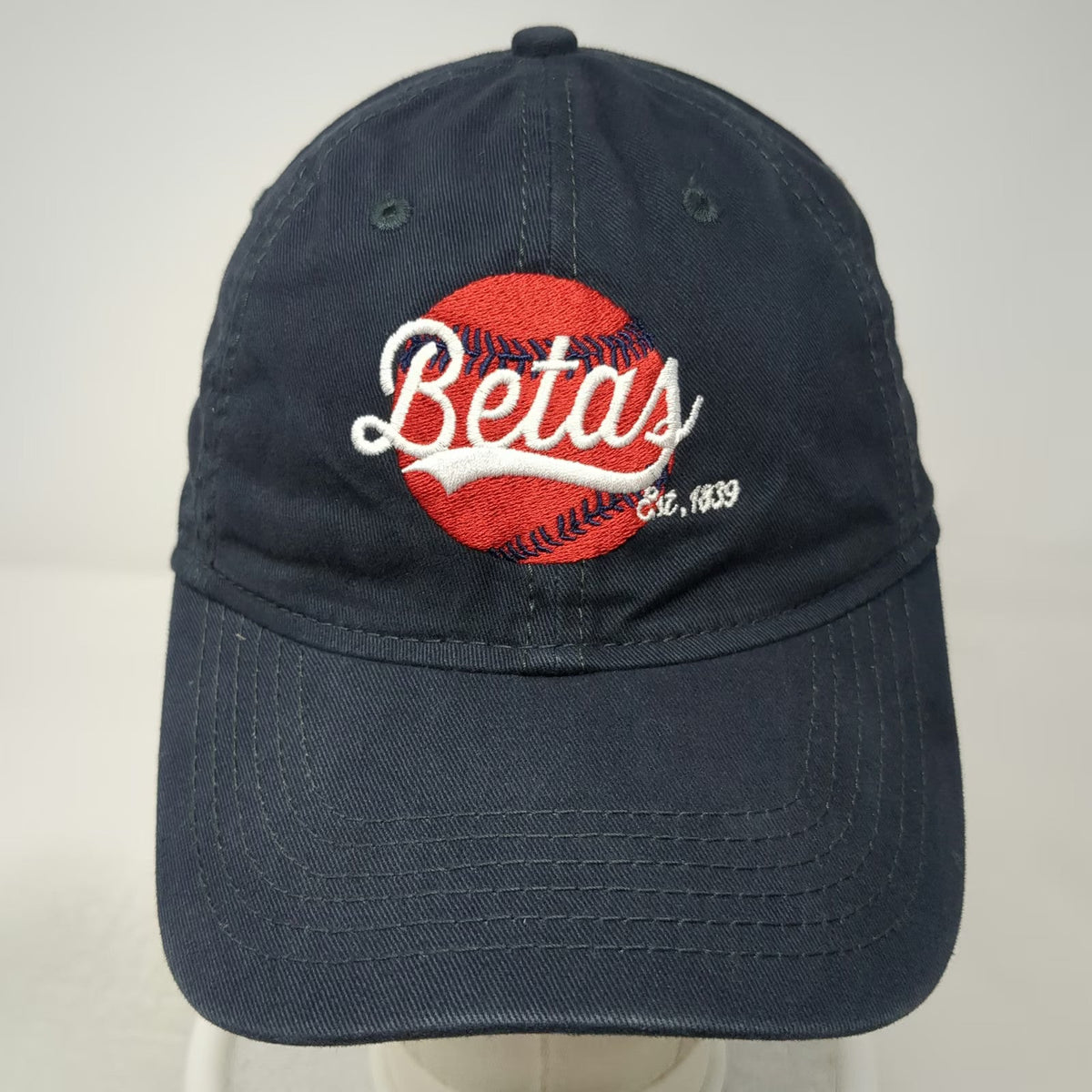 Sportsman Baseball Cap Blue One Size Betas Est 1839 Embroidered Cotton Hat