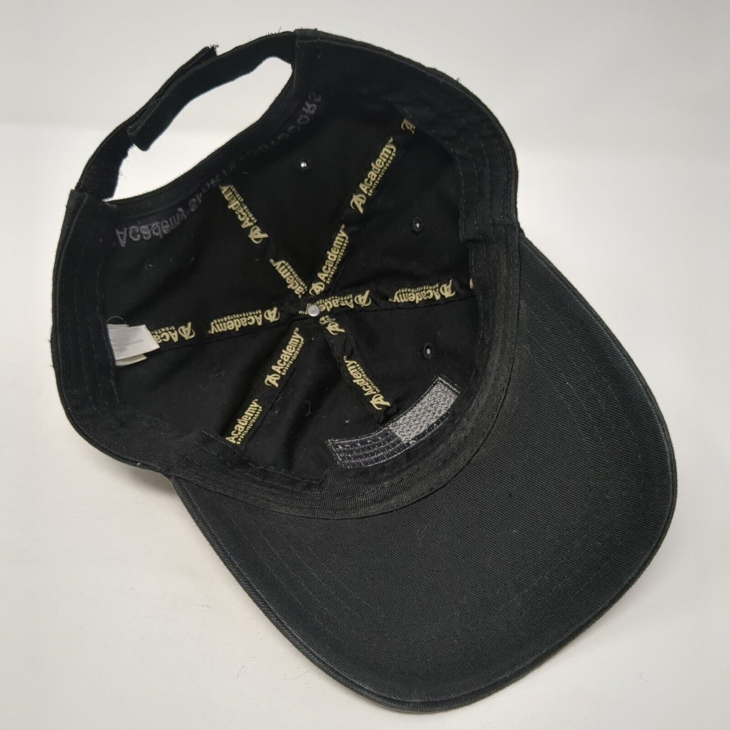 USA Flag Academy Sports+Outdoors Strapback Hat Black OS Adjustable Patriotic