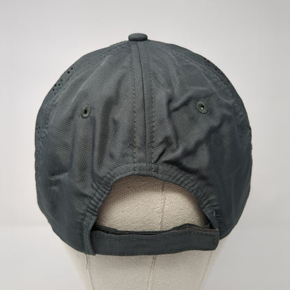 Camp Rainbow Gold Strapback Hat Gray One Size Perforated Sportsman