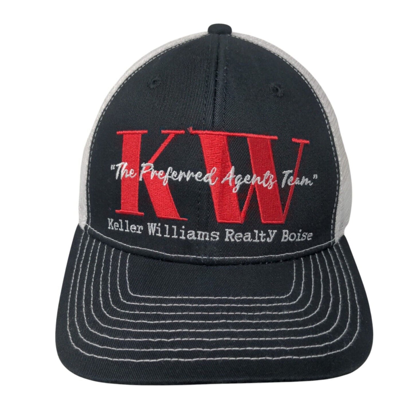 Keller Williams Realty Boise Snapback Mesh Back Trucker Hat Black One Size