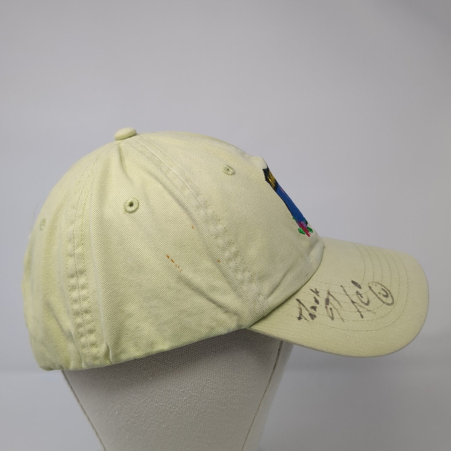 Highway 1 Slideback Hat Green One Size Adjustable Embroidered KC Caps
