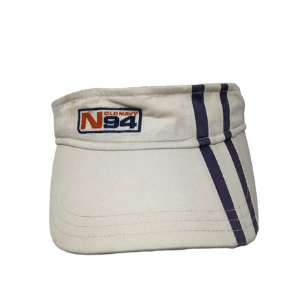 Old Navy N94 Strapback Sun Visor Hat Tan One Size Solid Adjustable