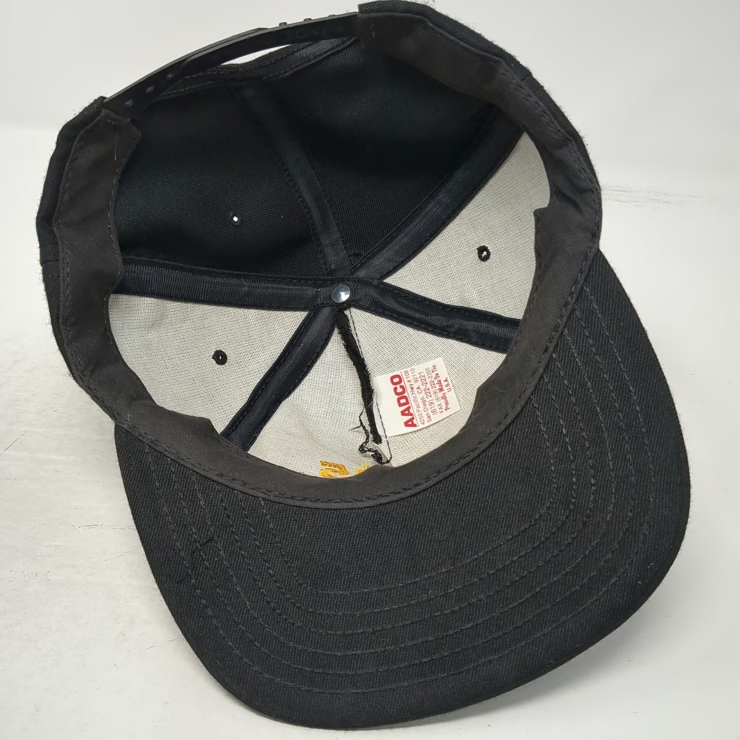 AADCO 5 Panel Black One Size Snapback HM-15 Blackhawks Helicopter Navy Hat Gear