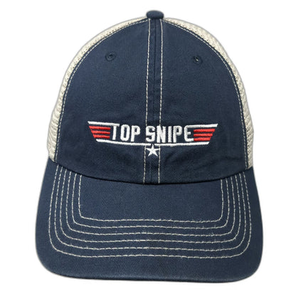 '47 Brand Trucker Hat Blue One Size Snapback Mesh Top Gun Style Parody Logo Hat