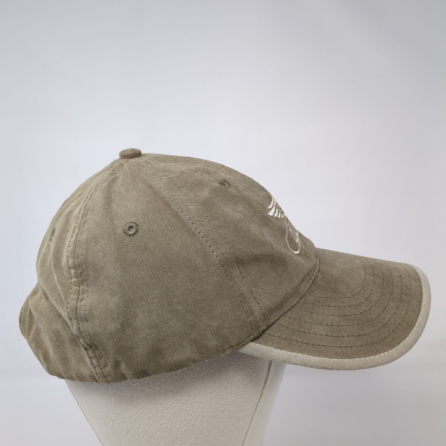 Dekalb Strapback Hat Brown One Size Adjustable Embroidered K-Products