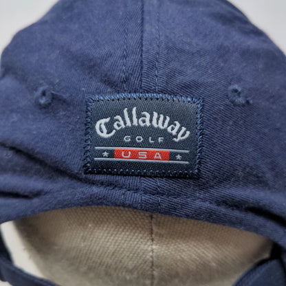 Callaway Golf Men's Slideback Hat Blue Adjustable Embroidered Spell Out Logo