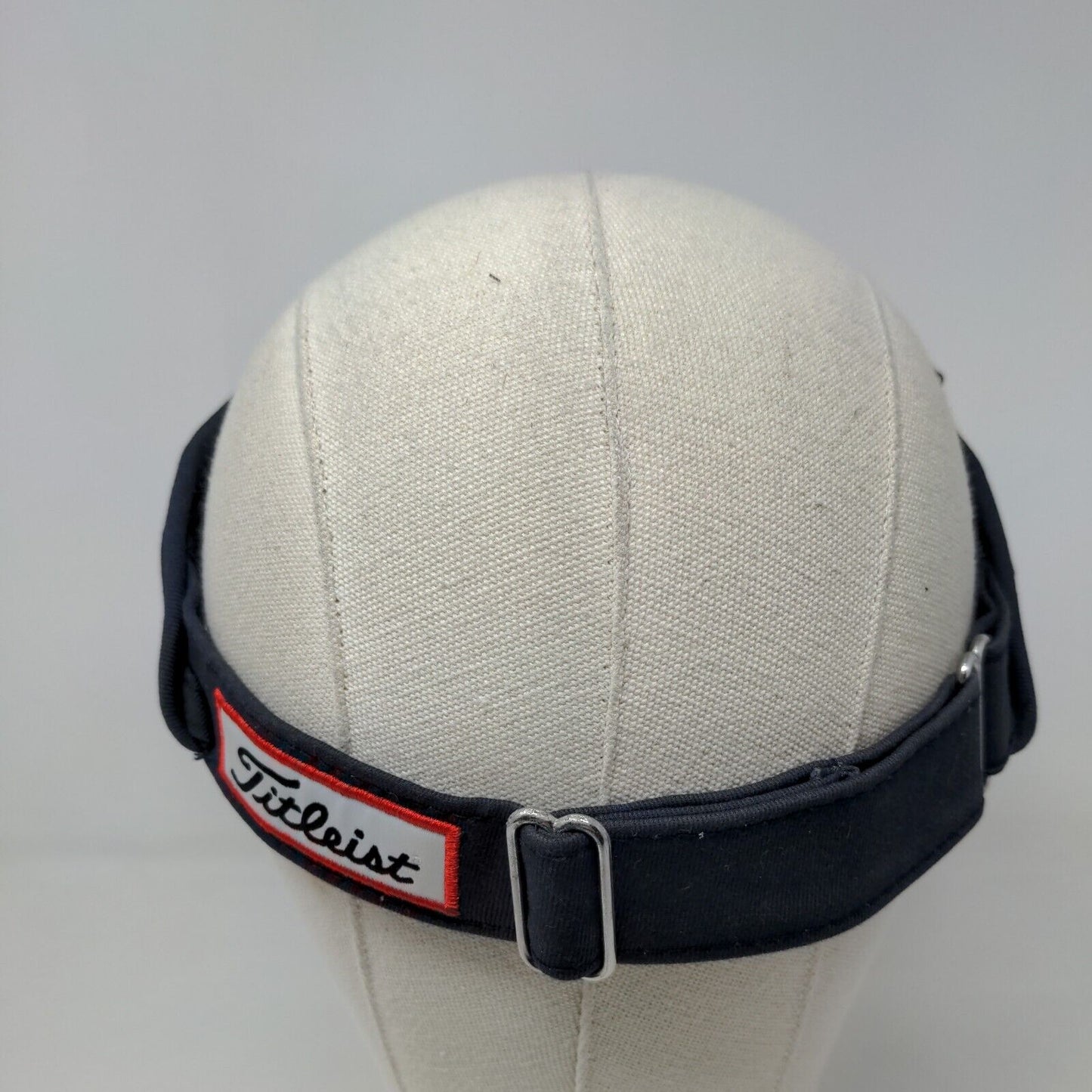 Titleist Men's Strapback Visor Hat Blue Adjustable Embroidered Logo 100% Cotton