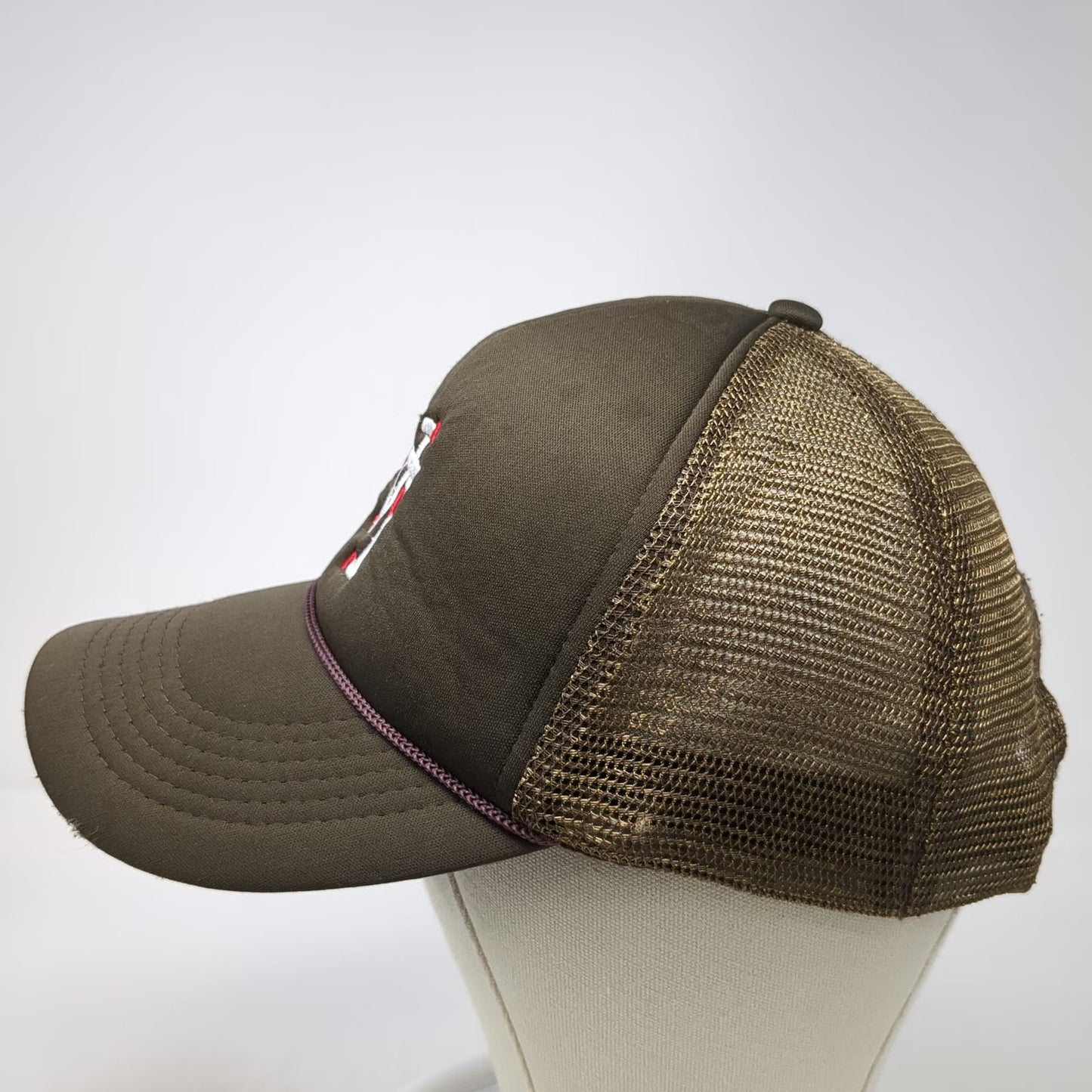 Lost Love NYC Trucker Hat Brown One Size Mesh Snapback Rope Hearts LA Logo