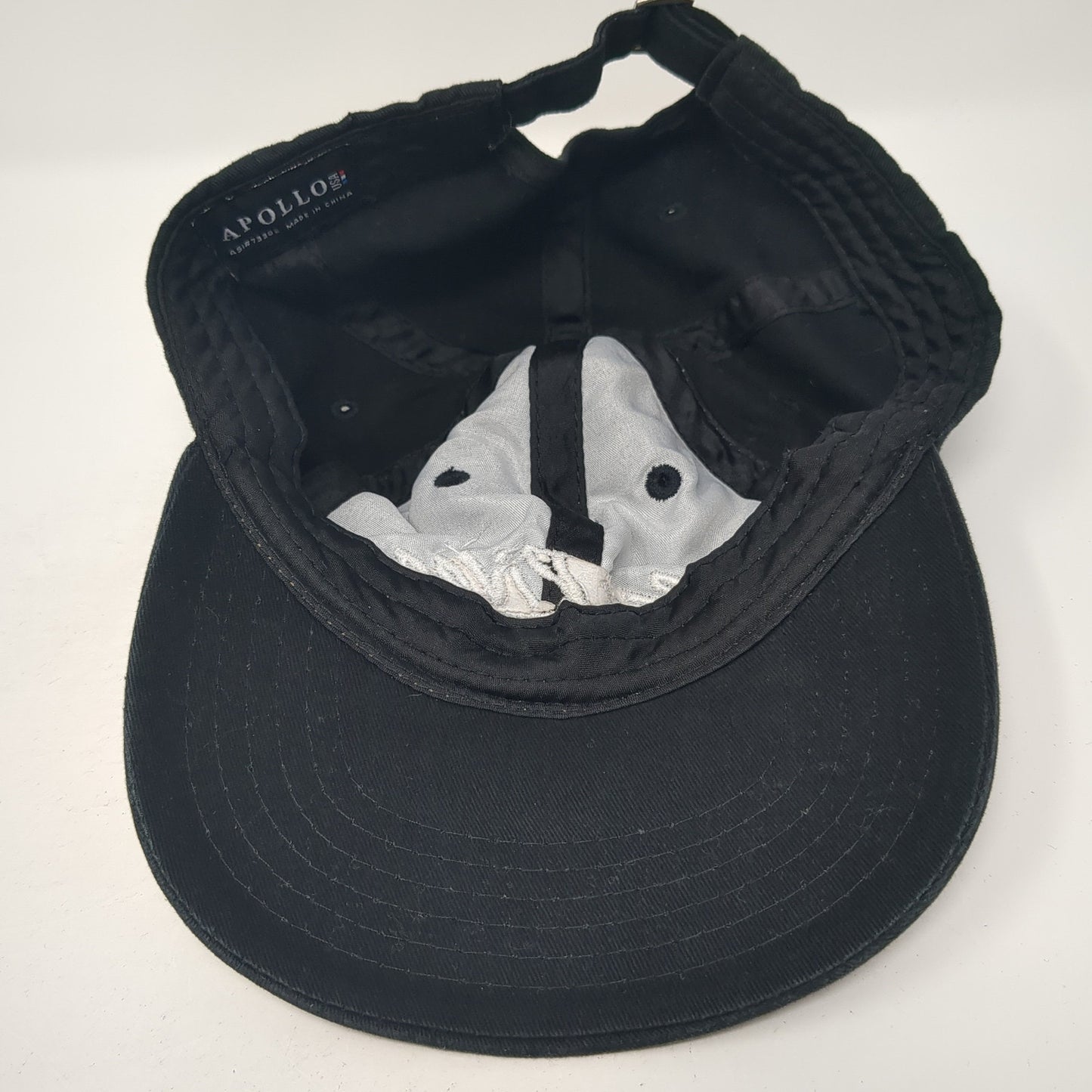 Beau Rivage Slideback Hat Black One Size Adjustable Embroidered Apollo
