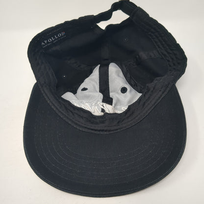 Beau Rivage Slideback Hat Black One Size Adjustable Embroidered Apollo