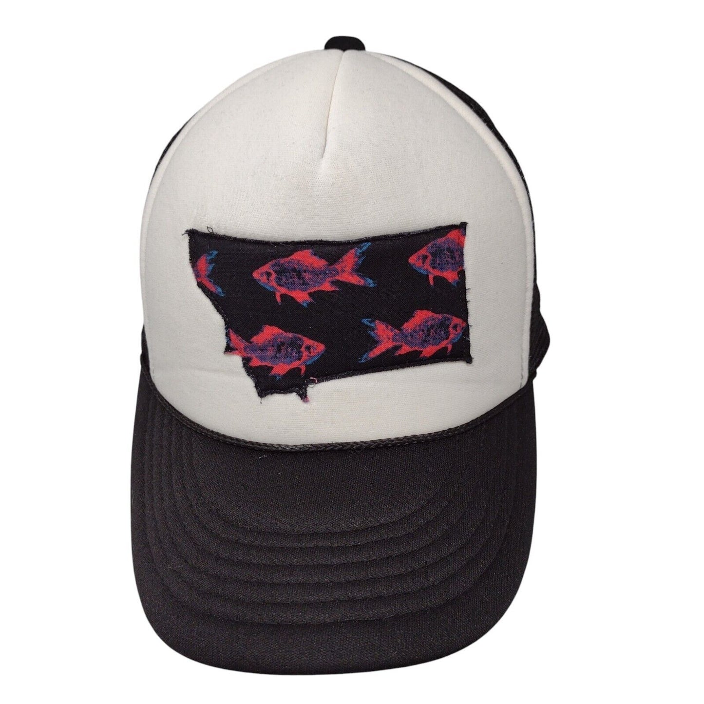 Fish Snapback Mesh Back Rope Trucker Hat Multi OSFA Colorblock Cobra