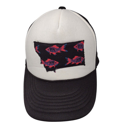 Fish Snapback Mesh Back Rope Trucker Hat Multi OSFA Colorblock Cobra