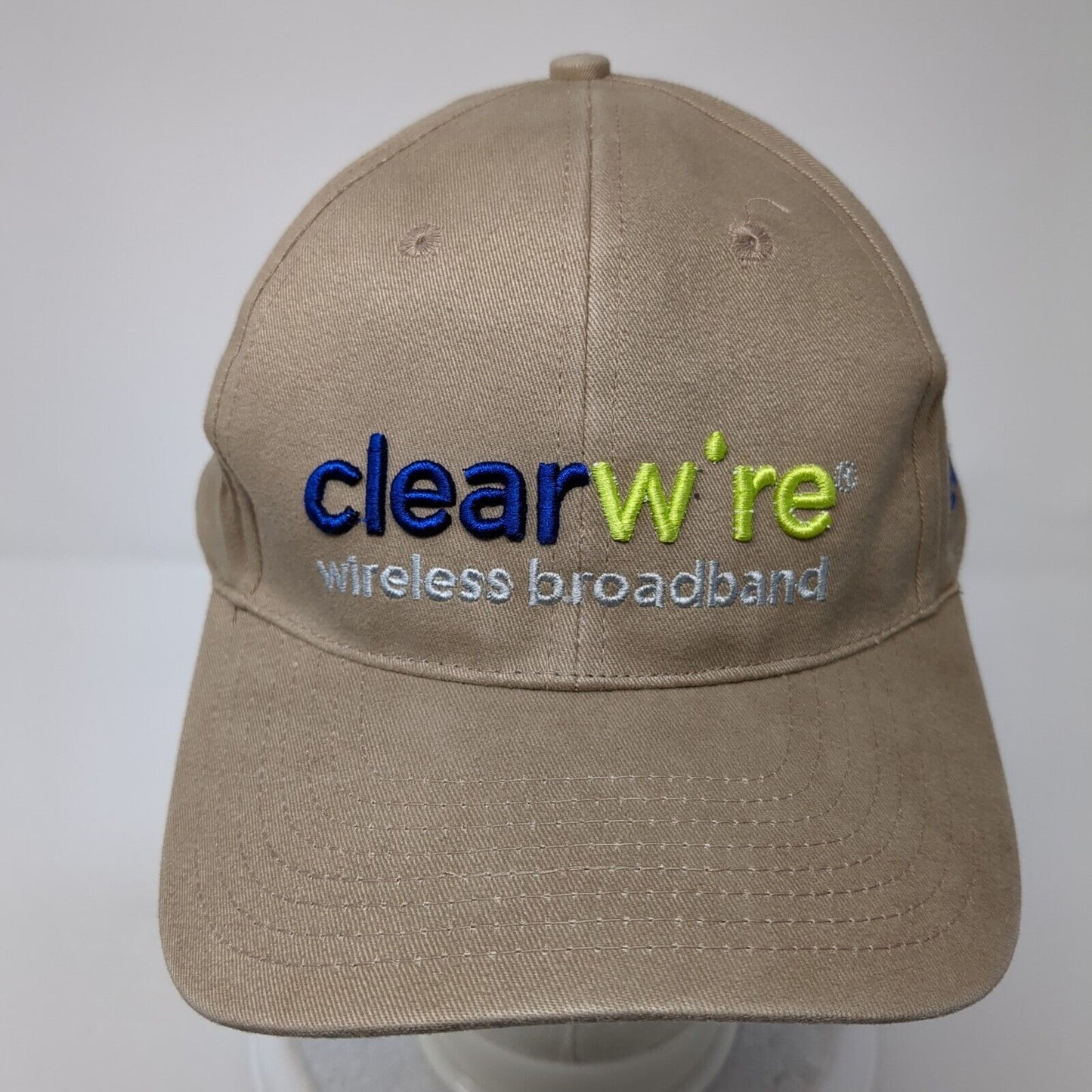 Clearwire Wireless Broadband Strapback Hat Brown One Size Adjustable