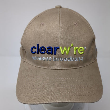Clearwire Wireless Broadband Strapback Hat Brown One Size Adjustable