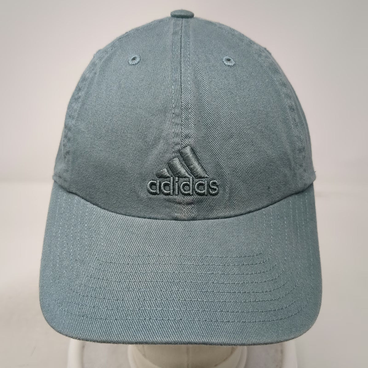 Adidas Baseball Cap Blue OSFM Slideback 100% Cotton Embroidered Logo Strap hat