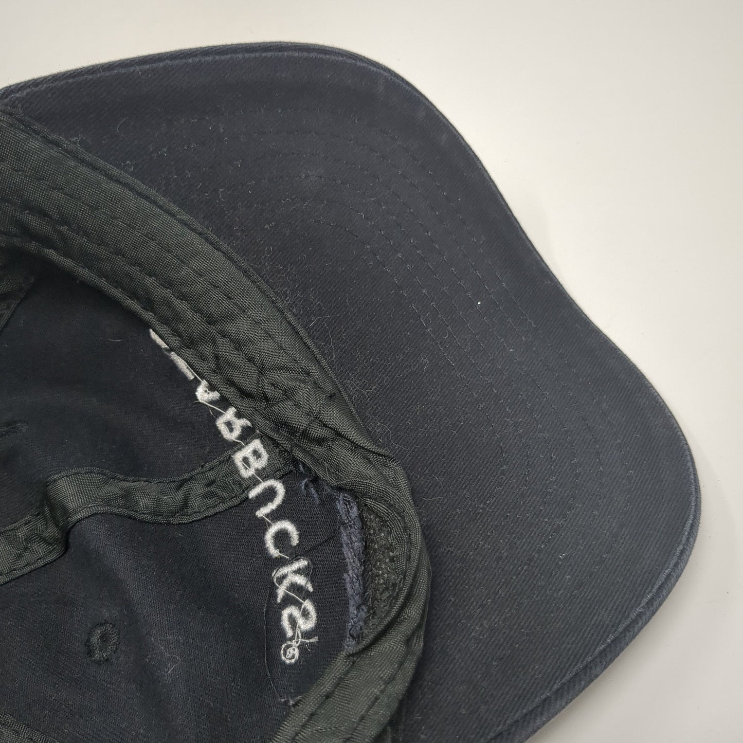 Starbucks Strapback Baseball Cap Black One Size Adjustable Embroidered 6 Panel