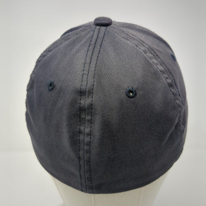 RIP On Police Fitted Hat Blue S/M Flexfit Embroidered Vented Holes Yupoong