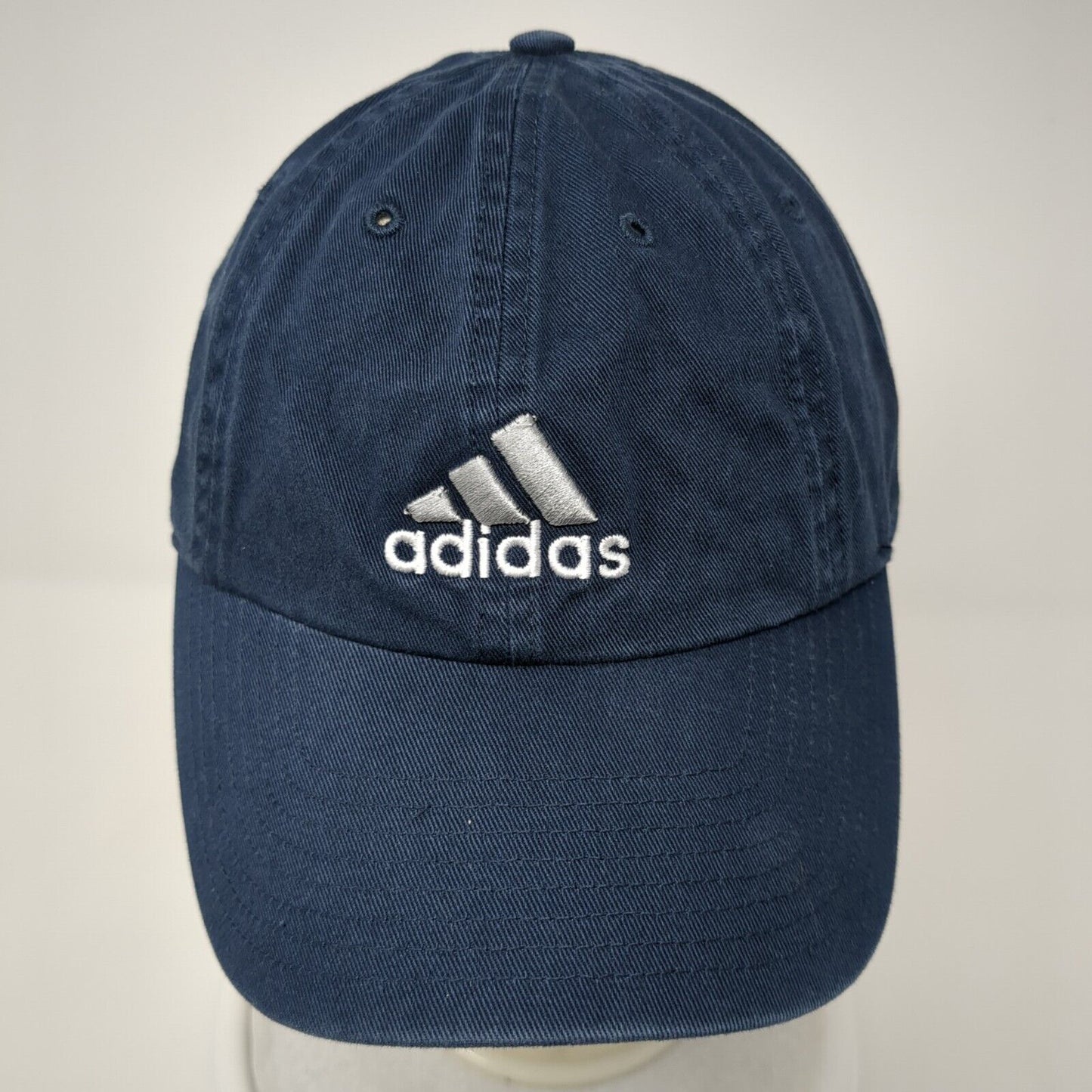 Adidas Slideback Hat Blue One Size Adjustable Embroidered Always Cool Cotton
