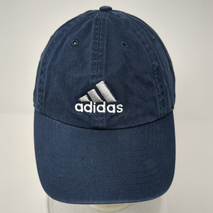 Adidas Slideback Hat Blue One Size Adjustable Embroidered Always Cool Cotton