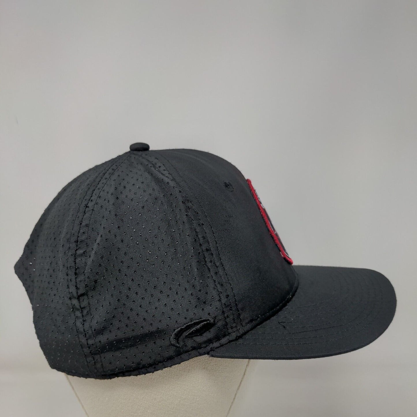 Overhead Surf Shop Snapback Hat Black One Size Adjustable Embroidered Pukka