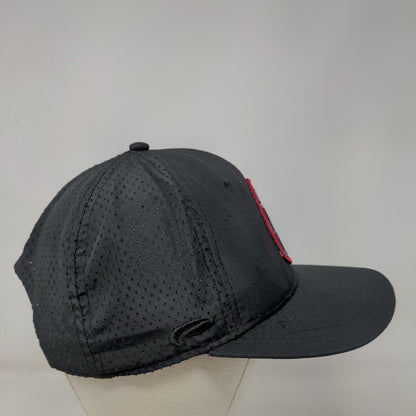 Overhead Surf Shop Snapback Hat Black One Size Adjustable Embroidered Pukka