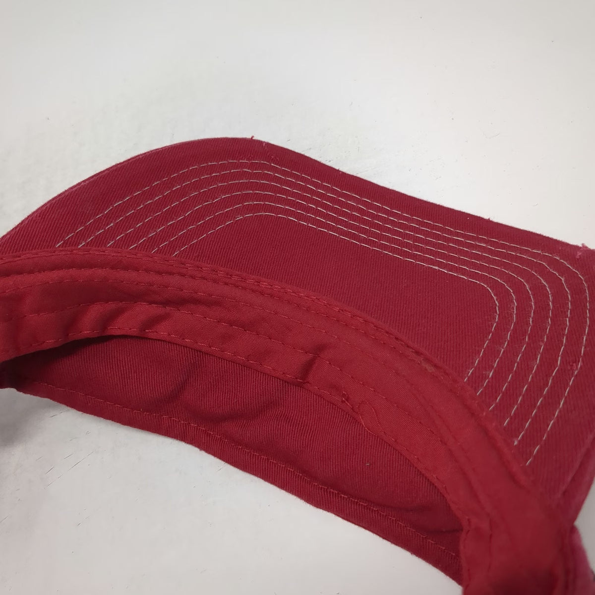 Adams Wendy's Dave Thomas Foundation Red Visor Hat One Size Cotton Strapback