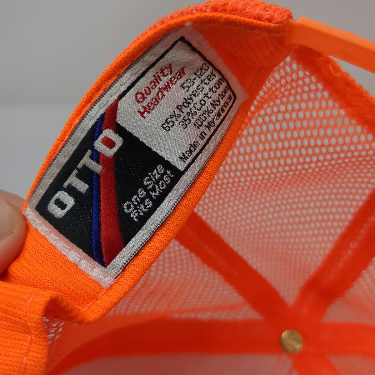 Otto Trucker Hat Orange OSFM Ute Mountain Tribe Wildlife Brunot Area Snapback