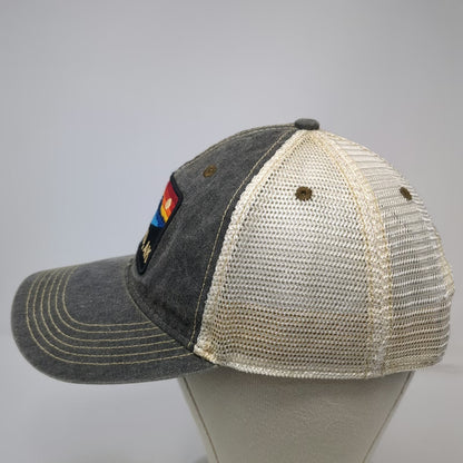 Legacy Trucker Hat Gray One Size Seward AK Alaska Mountain Patch Mesh Snapback
