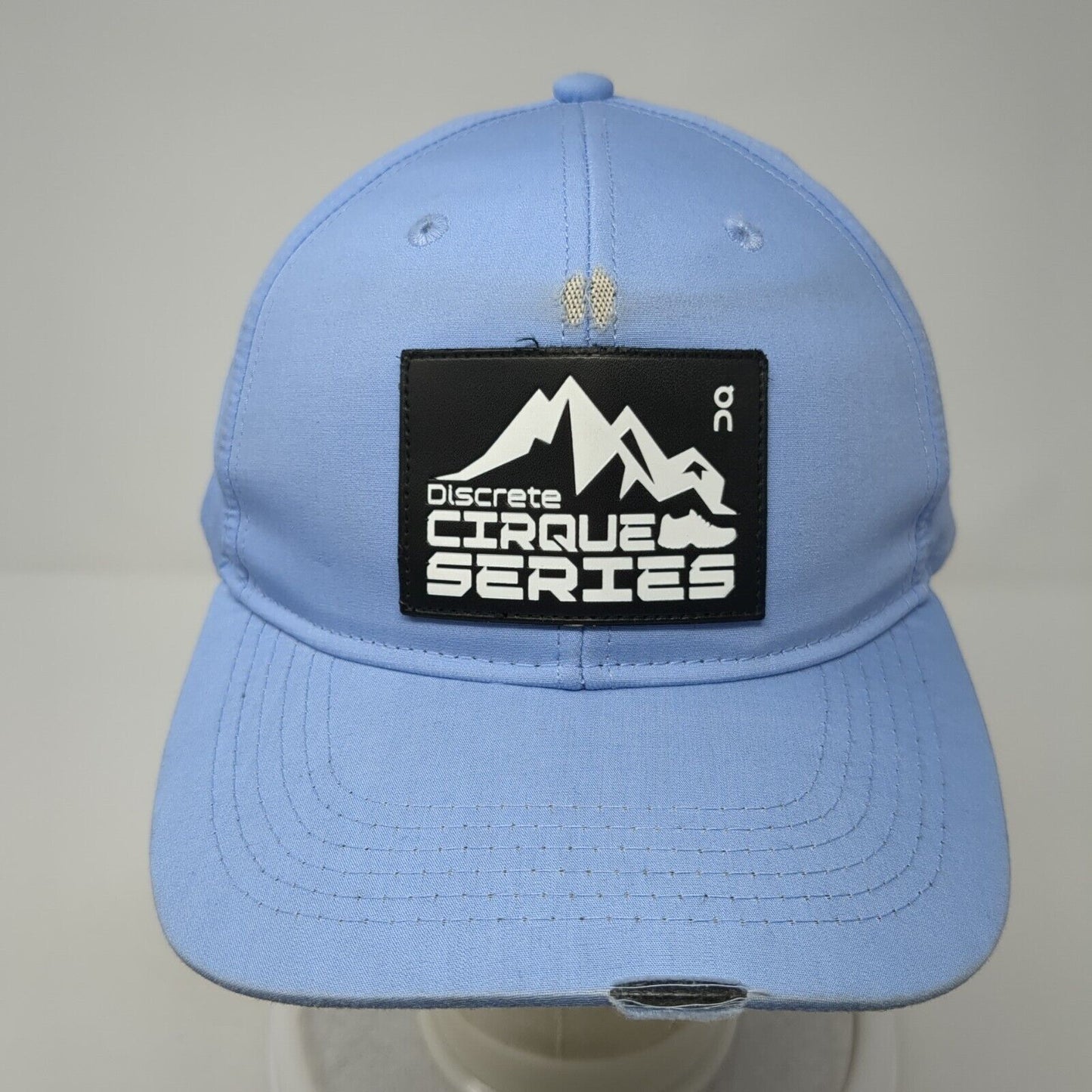 Discrete Cirque Series Patch Snapback Hat Blue One Size Adjustable