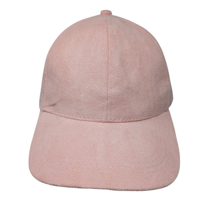 Unbranded Slideback Hat Pink One Size Adjustable Vented Holes 6 Panel Blank
